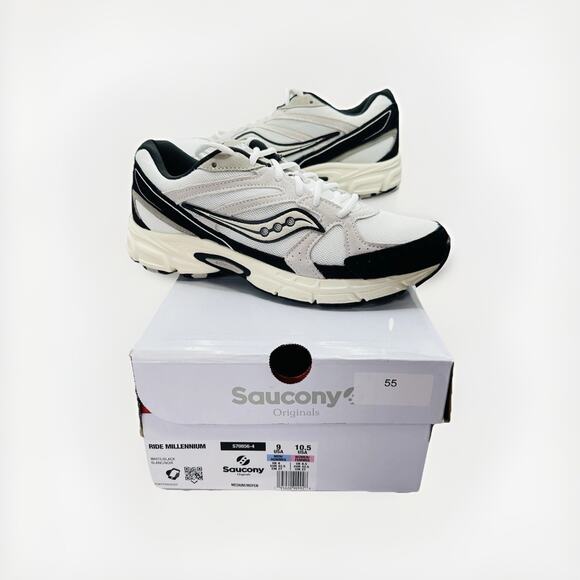 Saucony Grid Ride Millennium “Suede Black White” S70856-4 Size Men’s 9/W 10.5 US